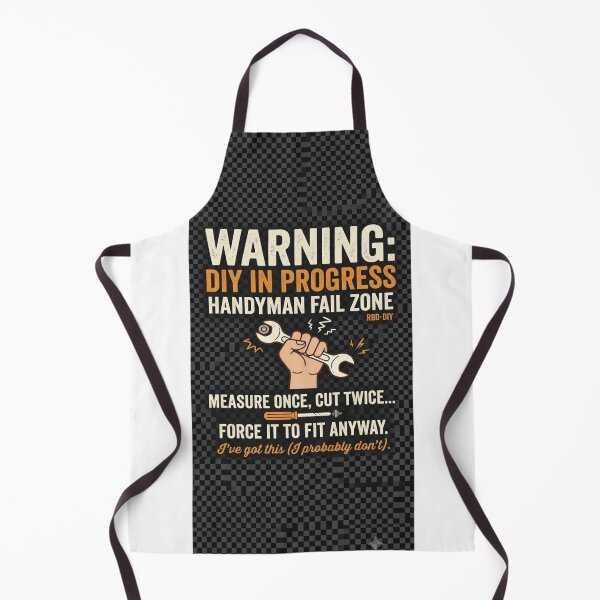 Item preview, Funny DIY Handyman Fail Warning - Measure Once Cut Twice designed and sold by Petringo.