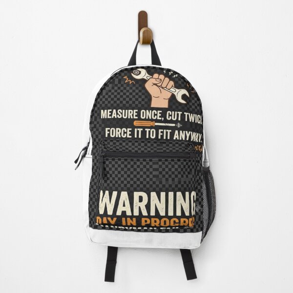 Item preview, Funny DIY Handyman Fail Warning - Measure Once Cut Twice designed and sold by Petringo.