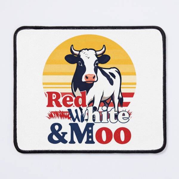 Item preview, Red White And MOO 4th of July Independence Day Cow designed and sold by AleksandraJac05.