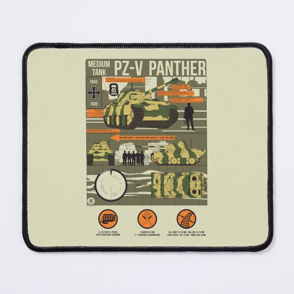 Item preview, Detailed WW2 infographics of the Pz-V Panther tank designed and sold by FAawRay.