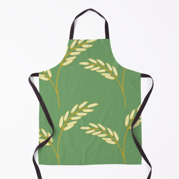 Item preview, Golden Rice Ear Repeating Pattern with Harvest Grain Design designed and sold by Longsilp.