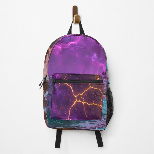 Item preview, The Decaying Moon over Neon Paradise designed and sold by VoidVeilStudio.