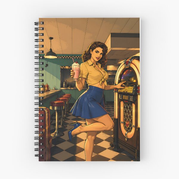 Item preview, Retro Diner Queen - Route 66 Gaming Aesthetic Vintage Americana Art designed and sold by Ivory Code.
