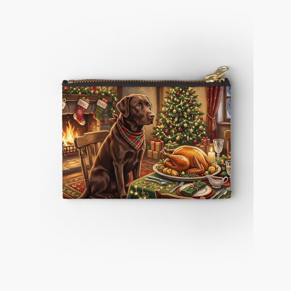 Item preview, Brown Labrador Hoping for Some Christmas Dinner designed and sold by acceleratorhams.