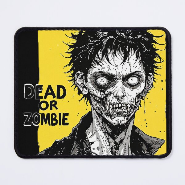 Item preview, Dead Or Zombie Male Portrait Yellow Horror Art designed and sold by ChaoticZenStudio.