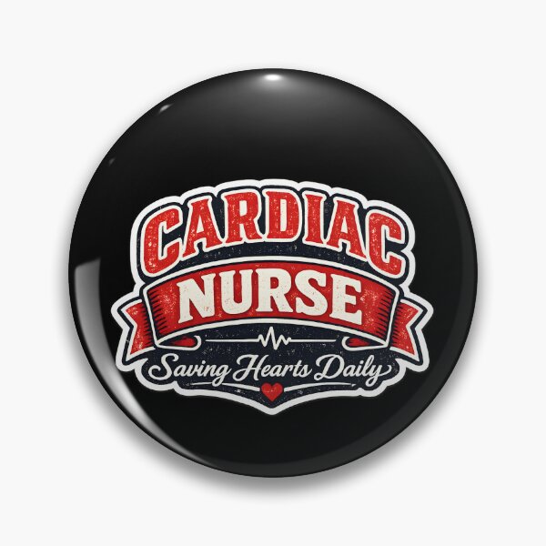 Item preview, Cardiac Nurse Saving Hearts Daily Funny Nurse Gift RN T-Shirt Sticker designed and sold by VaultVibes.