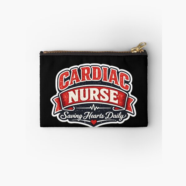 Item preview, Cardiac Nurse Saving Hearts Daily Funny Nurse Gift RN T-Shirt Sticker designed and sold by VaultVibes.