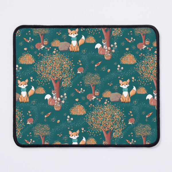 Item preview, Foxes and Forest Animals in Autumn - Duck Green designed and sold by Galoux-Pattern.