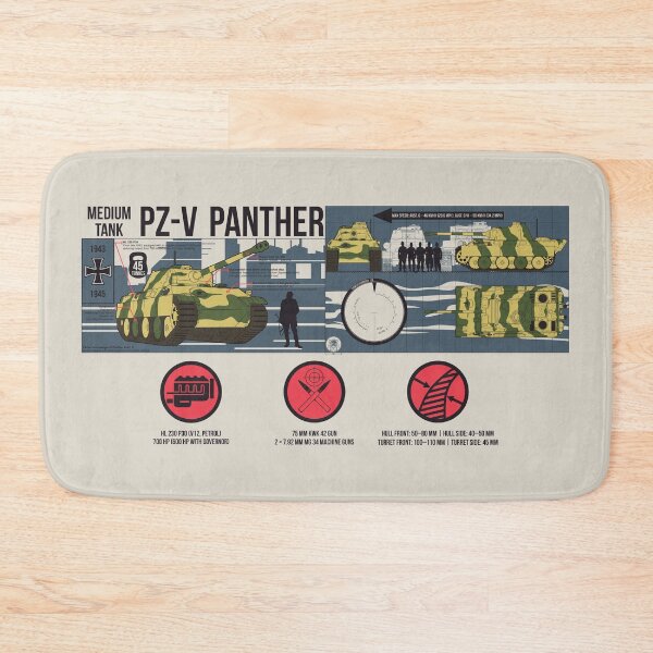 Item preview, Detailed WWII infographics of the Pz-V Panther tank designed and sold by FAawRay.