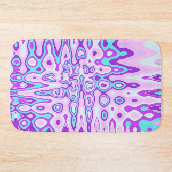Item preview, Liquid Retro Abstract Mix Purple Turquoise Pink designed and sold by mirimo.