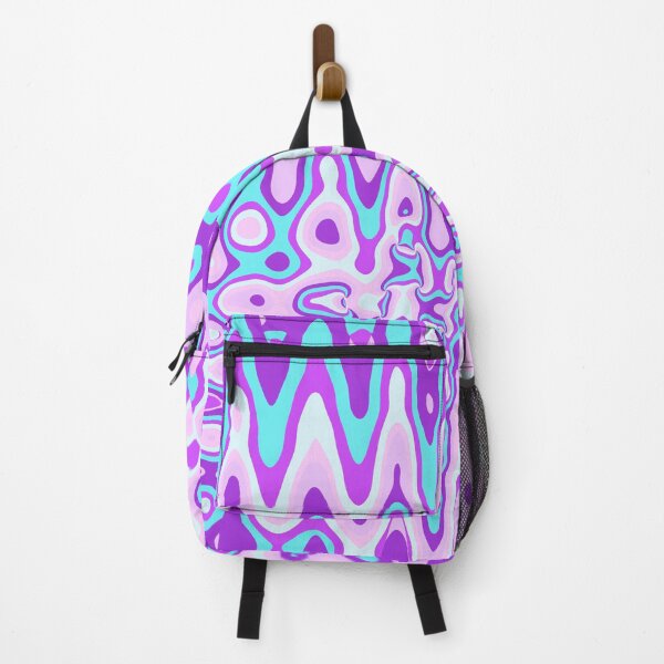 Item preview, Liquid Retro Abstract Mix Purple Turquoise Pink designed and sold by mirimo.