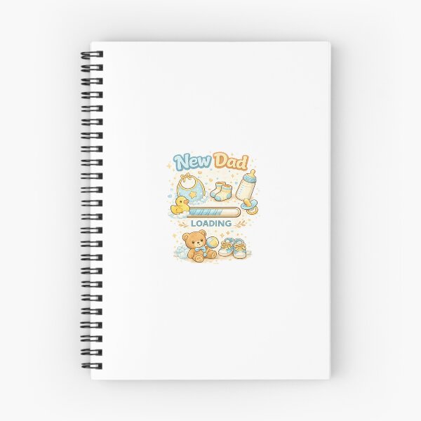 Item preview, New Dad Loading Baby Announcement Design designed and sold by SugarSketch by VanshShristi.