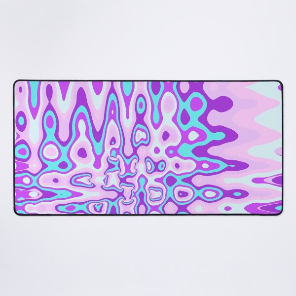Item preview, Liquid Retro Abstract Mix Purple Turquoise Pink designed and sold by mirimo.