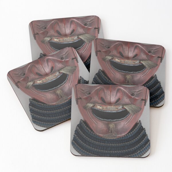 Item preview, Samurai Face Mask Gorget | Skull Art designed and sold by GammaRay.