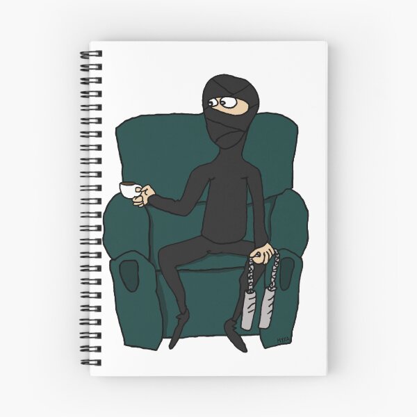 Item preview, Funny Coffee Ninja in Armchair Sticker | Sarcastic Office Humor designed and sold by MyxaART.