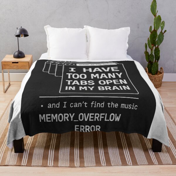 Item preview, Too Many Brain Tabs Open Funny Design designed and sold by NoNameDrops.