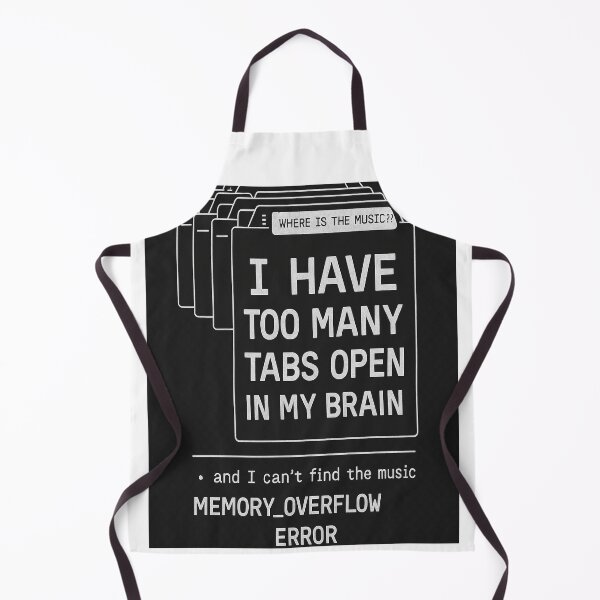 Item preview, Too Many Brain Tabs Open Funny Design designed and sold by NoNameDrops.