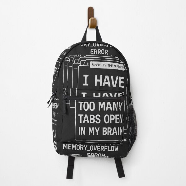 Item preview, Too Many Brain Tabs Open Funny Design designed and sold by NoNameDrops.
