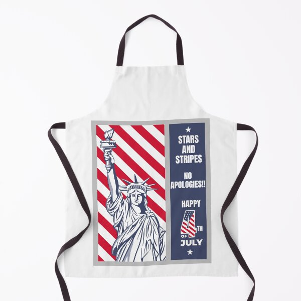 Item preview, Stars Stripes and No Apologies Statue of Liberty 4th of July Poster designed and sold by CurlyDogDesigns.
