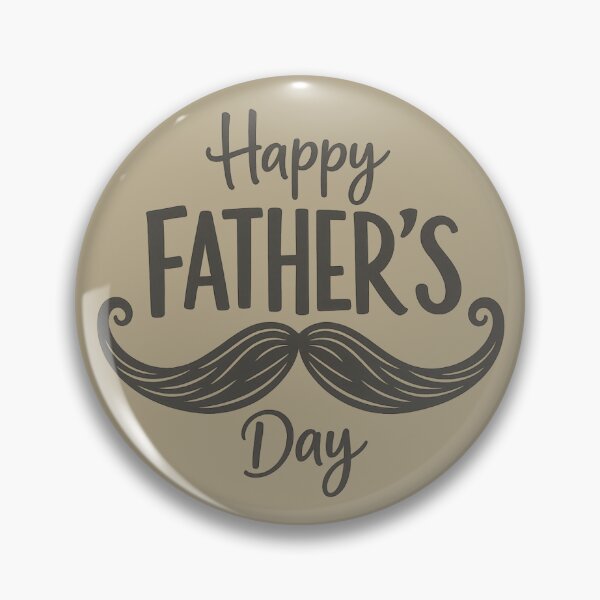 Item preview, Grey Happy Father's Day Mustache Art - Vintage Dad Typography designed and sold by myforestfog.