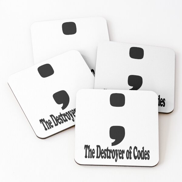 Item preview, The Destroyer of Codes Missing Semicolon Funny Programmer Gift Sticker designed and sold by BUTTER7FLY.