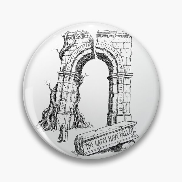Item preview, Broken Gate of Aethelia - Dark Fantasy Ancient Ruins designed and sold by bapupa.