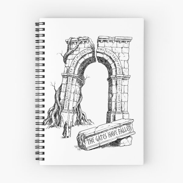 Item preview, Broken Gate of Aethelia - Dark Fantasy Ancient Ruins designed and sold by bapupa.