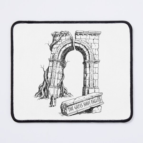 Item preview, Broken Gate of Aethelia - Dark Fantasy Ancient Ruins designed and sold by bapupa.