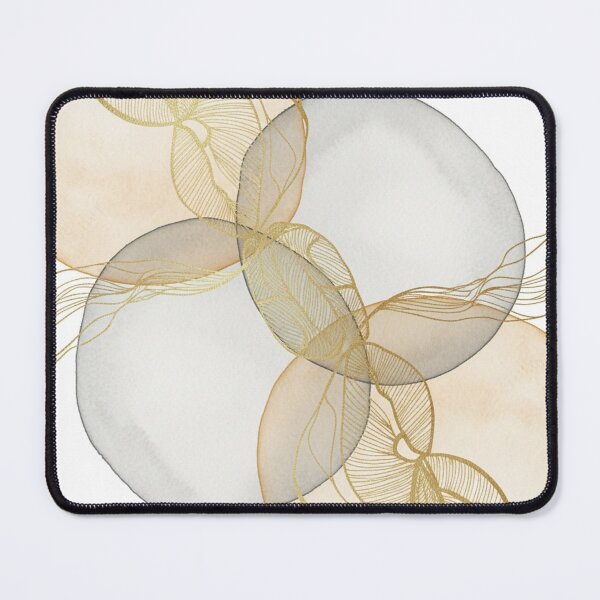 Item preview, Modern Abstract: Ethereal Gilded Orbs designed and sold by TheDenimArt.
