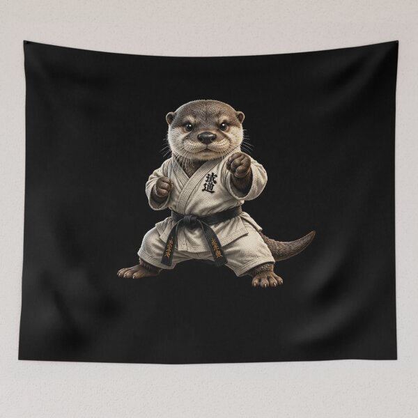 Item preview, Martial Way Otter Martial Arts Karate Sensei Black Belt designed and sold by FormalDehyena.