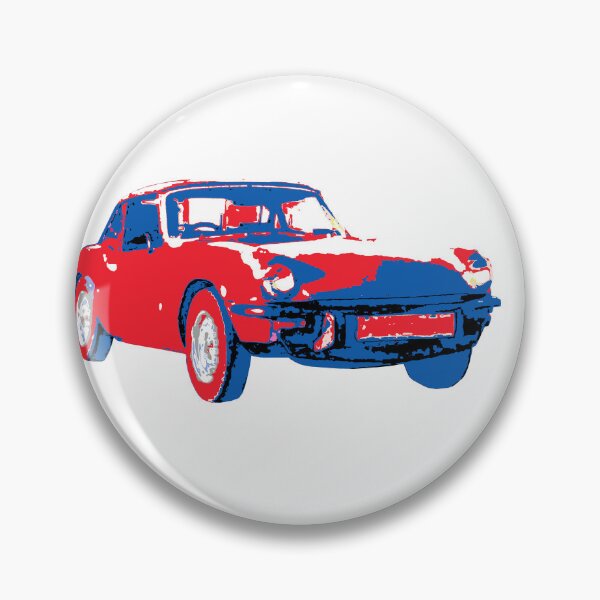 Item preview, Triumph Spitfire 1500 classic sports car red-white-blue designed and sold by soitwouldseem.