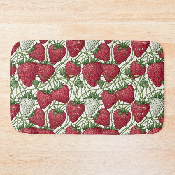 Item preview, Red Strawberry And Green Vine Garden Pattern designed and sold by igraphixart.