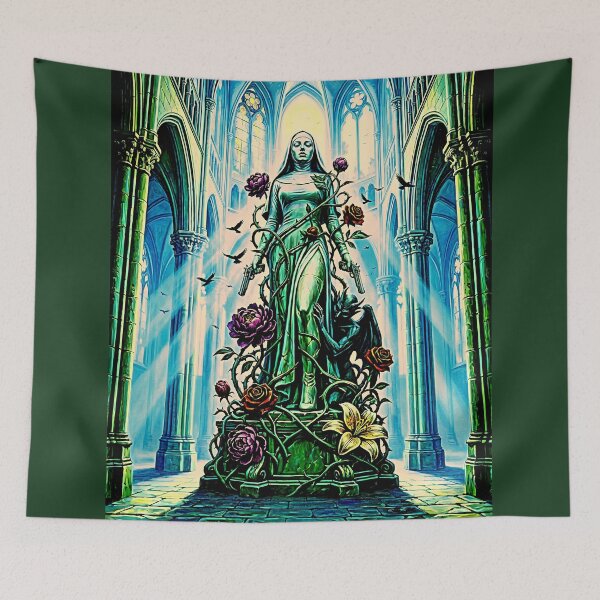 Item preview, Epic Dark Fantasy &amp; Gothic Cathedral Wall Art (3:4) designed and sold by Cyber-ART-Studio.
