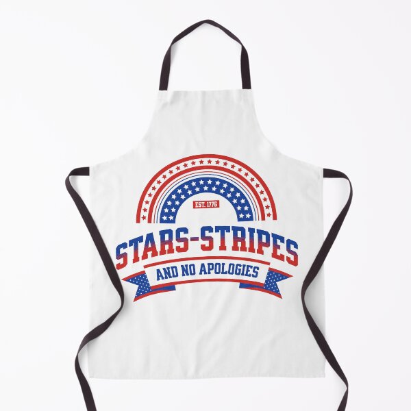 Item preview, Stars Stripes and No Apologies Rainbow Badge 4th of July T-Shirt designed and sold by CurlyDogDesigns.