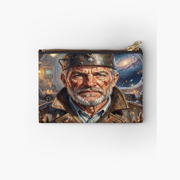 Item preview, Impasto portrait of space pirates in cinematic texture and powerful Van Gogh-inspired painting style designed and sold by FotoworldEdel.