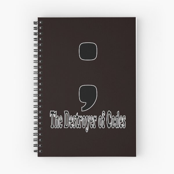Item preview,  The Destroyer of Codes Missing Semicolon Funny Programmer Gift Sticker designed and sold by BUTTER7FLY.