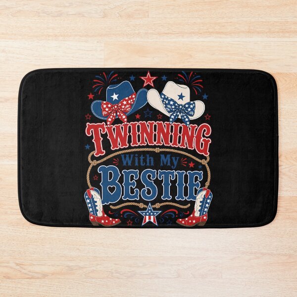 Item preview, Twinning with My Bestie Cowgirl Western Friends Patriotic designed and sold by THREE LITTLE BEANS.