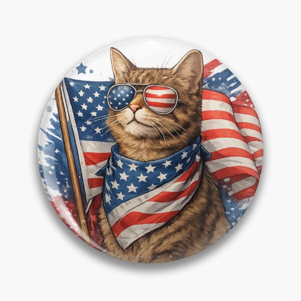 Item preview, American Cool Cat | USA Flag Shades & Swagger designed and sold by GokuCreative .