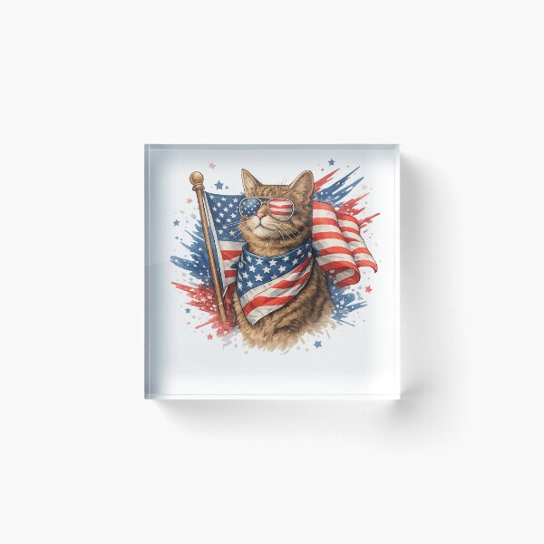 Item preview, American Cool Cat | USA Flag Shades & Swagger designed and sold by GokuCreative .