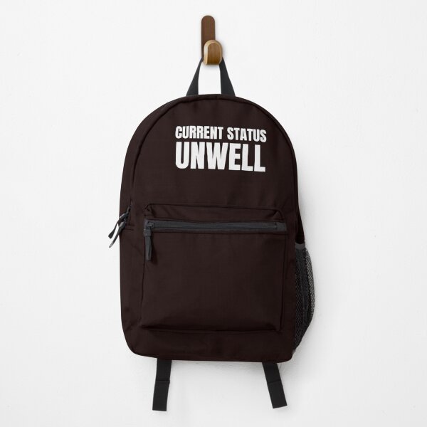 Item preview, Current Status: Unwell – Funny Introvert & Mental Exhaustion Quote designed and sold by ArtPer-design.