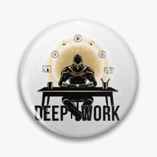 Item preview, Deep Work Productivity Sticker for Focus, Discipline and Success designed and sold by skillifyme.