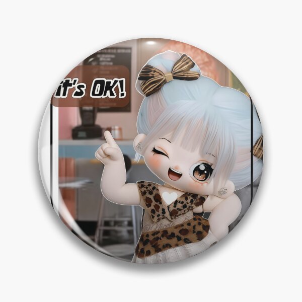 Item preview, Retro Diner Cute Cotton Doll in Leopard Print Dress designed and sold by Nicole_83.