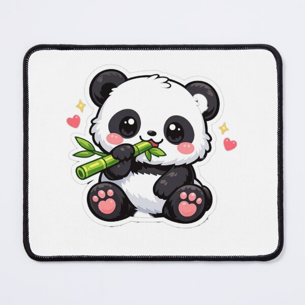 Item preview, Baby panda with bamboo shoot  designed and sold by HeejinDigiBliss.