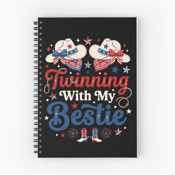 Item preview, Twinning with My Bestie Cowgirl Western Friends Patriotic designed and sold by THREE LITTLE BEANS.