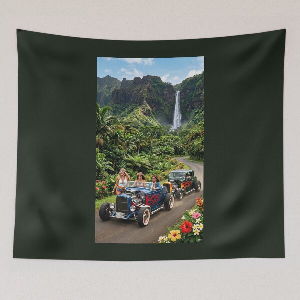 Item preview, HOT RODS IN HAWAI 1969 designed and sold by VERYOLDROAD BY AXTON BROWNING .