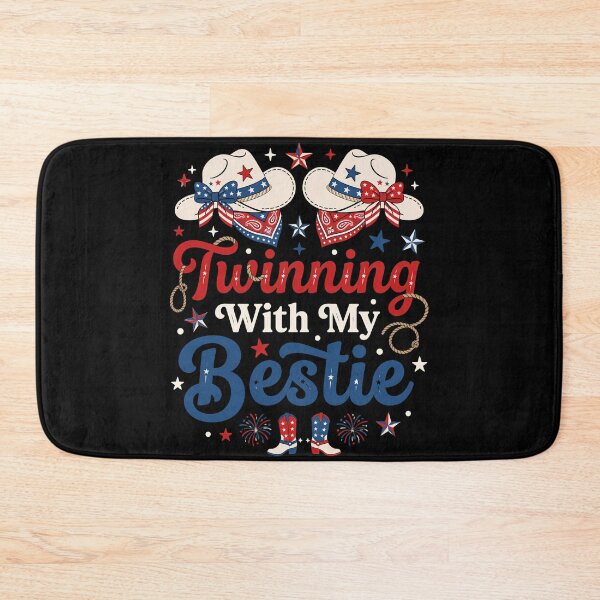 Item preview, Twinning with My Bestie Cowgirl Western Friends Patriotic designed and sold by THREE LITTLE BEANS.