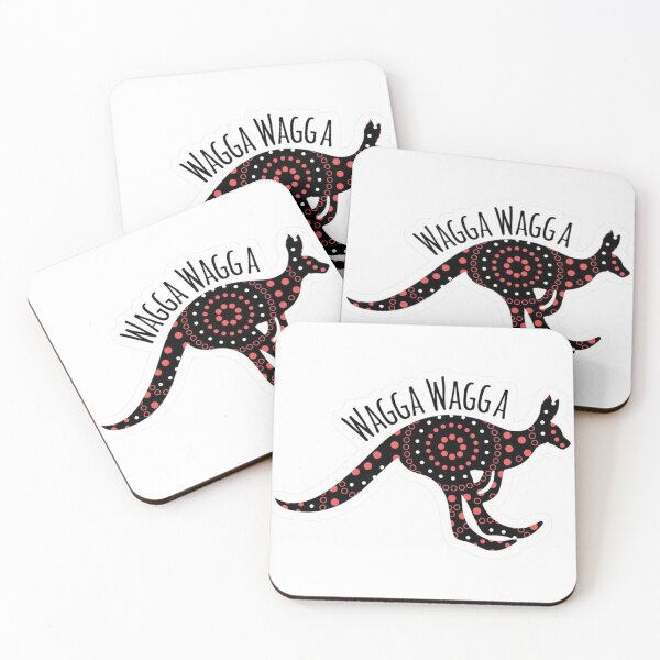 Item preview, Wagga Wagga Kangaroo Indigenous Dot Art Sticker ! Australian Kangaroo – Wagga Wagga Aboriginal Dot Style Art ! Wagga Wagga Kangaroo Aussie Icon designed and sold by Ulikedigital14.