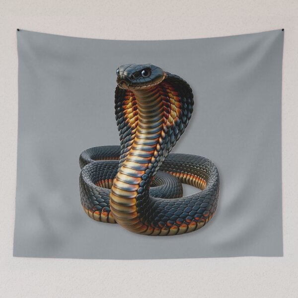 Item preview, Portrait of beautiful poisonous cobra, transparent background designed and sold by orthodox-icon.