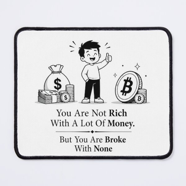 Item preview, Funny Cartoon You Are Not Rich With A Lot Of Money But Without You Are Broke With None designed and sold by Amsterdam Shop.