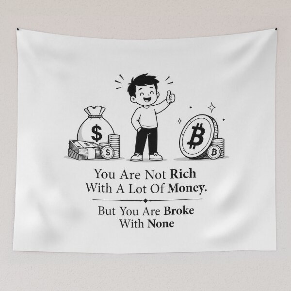 Item preview, Funny Cartoon You Are Not Rich With A Lot Of Money But Without You Are Broke With None  designed and sold by Amsterdam Shop.